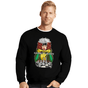 Shirts Crewneck Sweater, Unisex / Small / Black Gambit's Queen
