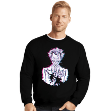 Load image into Gallery viewer, Secret_Shirts Crewneck Sweater, Unisex / Small / Black Glitched Joker