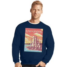 Load image into Gallery viewer, Shirts Crewneck Sweater, Unisex / Small / Navy Visit King's Landing