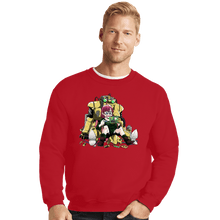 Load image into Gallery viewer, Secret_Shirts Crewneck Sweater, Unisex / Small / Red Robo Upgrade