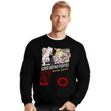 Load image into Gallery viewer, Secret_Shirts Crewneck Sweater, Unisex / Small / Black Super Despair Fighter