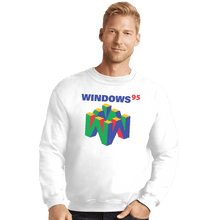 Load image into Gallery viewer, Shirts Crewneck Sweater, Unisex / Small / White Operating System