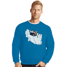 Load image into Gallery viewer, Daily_Deal_Shirts Crewneck Sweater, Unisex / Small / Sapphire Slasher Time