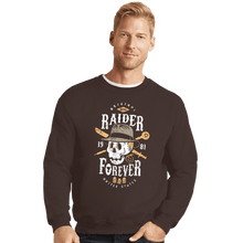 Load image into Gallery viewer, Shirts Crewneck Sweater, Unisex / Small / Dark Chocolate Raider Forever
