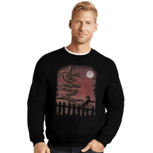 Load image into Gallery viewer, Shirts Crewneck Sweater, Unisex / Small / Black Horror Crossroads
