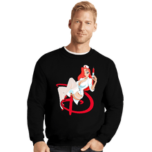 Load image into Gallery viewer, Shirts Crewneck Sweater, Unisex / Small / Black Nurse Jessica