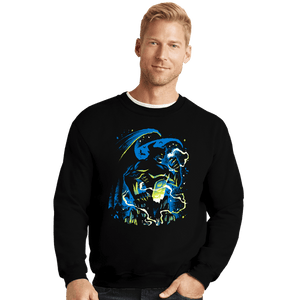Daily_Deal_Shirts Crewneck Sweater, Unisex / Small / Black Night on Bald Mountain