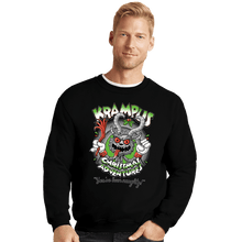 Load image into Gallery viewer, Daily_Deal_Shirts Crewneck Sweater, Unisex / Small / Black Krampus Christmas Adventures