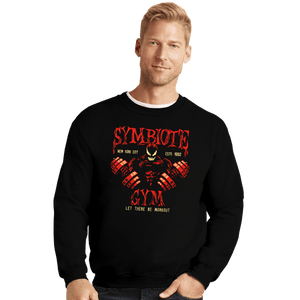 Daily_Deal_Shirts Crewneck Sweater, Unisex / Small / Black Symbiote Gym