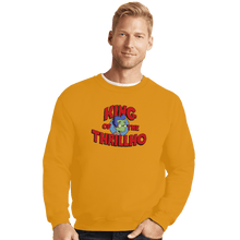 Load image into Gallery viewer, Shirts Crewneck Sweater, Unisex / Small / Gold King Of The Thrillho