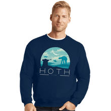 Load image into Gallery viewer, Shirts Crewneck Sweater, Unisex / Small / Navy Hoth Icy Planet