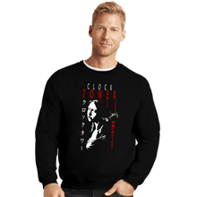 Load image into Gallery viewer, Daily_Deal_Shirts Crewneck Sweater, Unisex / Small / Black Clock Fear