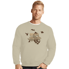 Load image into Gallery viewer, Shirts Crewneck Sweater, Unisex / Small / Sand Free time activity