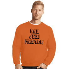 Load image into Gallery viewer, Daily_Deal_Shirts Crewneck Sweater, Unisex / Small / Red Bad Jedi Master