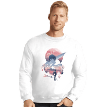 Load image into Gallery viewer, Shirts Crewneck Sweater, Unisex / Small / White Ukiyo Squall