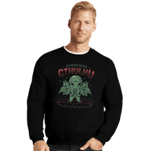 Load image into Gallery viewer, Shirts Crewneck Sweater, Unisex / Small / Black Summoning Cthulhu