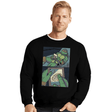 Load image into Gallery viewer, Shirts Crewneck Sweater, Unisex / Small / Black Longing For Pizza
