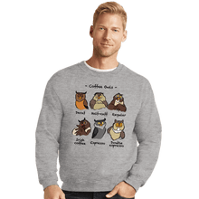 Load image into Gallery viewer, Daily_Deal_Shirts Crewneck Sweater, Unisex / Small / Sports Grey Coffee Owls
