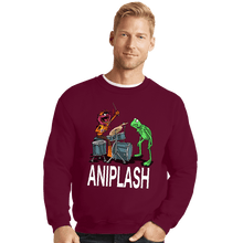 Load image into Gallery viewer, Secret_Shirts Crewneck Sweater, Unisex / Small / Maroon Aniplash