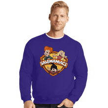 Load image into Gallery viewer, Shirts Crewneck Sweater, Unisex / Small / Violet Salemaniacs