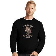 Load image into Gallery viewer, Shirts Crewneck Sweater, Unisex / Small / Black I Like Big Books