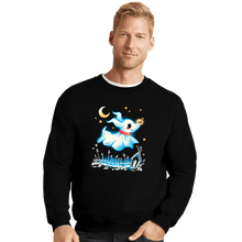 Load image into Gallery viewer, Daily_Deal_Shirts Crewneck Sweater, Unisex / Small / Black Ghost Dog
