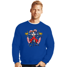 Load image into Gallery viewer, Daily_Deal_Shirts Crewneck Sweater, Unisex / Small / Royal Blue Knives Out Roger