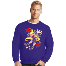 Load image into Gallery viewer, Daily_Deal_Shirts Crewneck Sweater, Unisex / Small / Violet Doppleganger