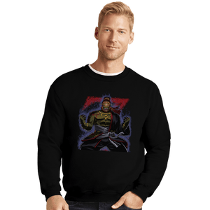 Daily_Deal_Shirts Crewneck Sweater, Unisex / Small / Black Demon King