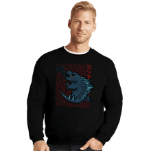 Load image into Gallery viewer, Shirts Crewneck Sweater, Unisex / Small / Black Tiny Kaiju