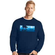 Load image into Gallery viewer, Secret_Shirts Crewneck Sweater, Unisex / Small / Navy Snowy Invasion
