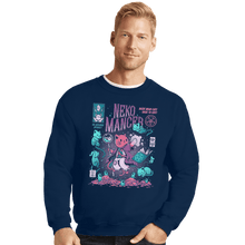 Load image into Gallery viewer, Shirts Crewneck Sweater, Unisex / Small / Navy Nekomancer