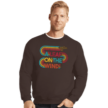 Load image into Gallery viewer, Daily_Deal_Shirts Crewneck Sweater, Unisex / Small / Dark Chocolate Vintage Leaf On The Wind