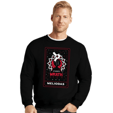 Load image into Gallery viewer, Shirts Crewneck Sweater, Unisex / Small / Black Wrath Dragon Sin Tarot