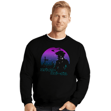 Load image into Gallery viewer, Shirts Crewneck Sweater, Unisex / Small / Black A Space Cowboy