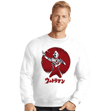 Load image into Gallery viewer, Shirts Crewneck Sweater, Unisex / Small / White Ultra Crusader