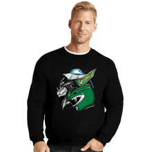 Load image into Gallery viewer, Shirts Crewneck Sweater, Unisex / Small / Black Green With Envy