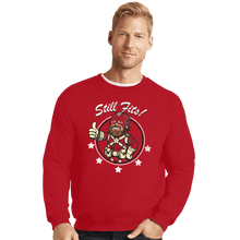 Load image into Gallery viewer, Shirts Crewneck Sweater, Unisex / Small / Red The Red Guardian