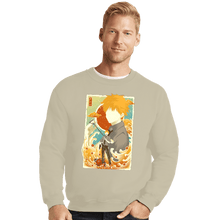 Load image into Gallery viewer, Daily_Deal_Shirts Crewneck Sweater, Unisex / Small / Sand Musha-e-denji