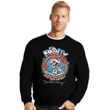 Load image into Gallery viewer, Daily_Deal_Shirts Crewneck Sweater, Unisex / Small / Black Frosty Christmas Adventures