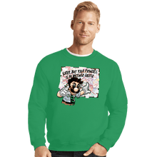 Load image into Gallery viewer, Shirts Crewneck Sweater, Unisex / Small / Irish Green Pepe Luigi
