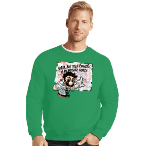Shirts Crewneck Sweater, Unisex / Small / Irish Green Pepe Luigi