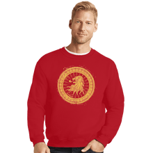 Load image into Gallery viewer, Shirts Crewneck Sweater, Unisex / Small / Red Seal Of Lions