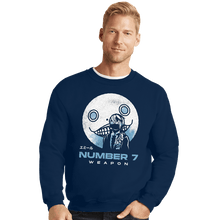 Load image into Gallery viewer, Shirts Crewneck Sweater, Unisex / Small / Navy Emil Weapon Number 7