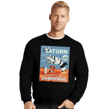 Load image into Gallery viewer, Shirts Crewneck Sweater, Unisex / Small / Black Visit Saturn