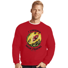 Load image into Gallery viewer, Shirts Crewneck Sweater, Unisex / Small / Red I Survived Dark Phoenix