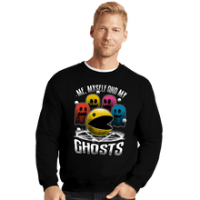 Load image into Gallery viewer, Daily_Deal_Shirts Crewneck Sweater, Unisex / Small / Black Me Myself And My Ghosts