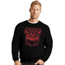 Load image into Gallery viewer, Shirts Crewneck Sweater, Unisex / Small / Black Cacodemon
