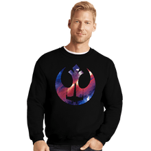 Load image into Gallery viewer, Shirts Crewneck Sweater, Unisex / Small / Black Rebel Galaxy