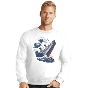 Shirts Crewneck Sweater, Unisex / Small / White The Wave Titanic